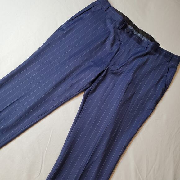 Ralph Lauren Men's Size 42X30 NWT Edgewood Dress Pants Tapered Leg Striped Blue - Picture 1 of 8